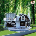 Купольний будинок мрії для щасливої родини "Лісова казка"